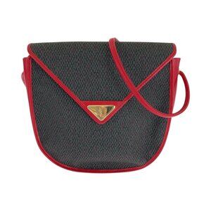 YVES SAINT LAURENT Vintage Red Leather Shoulder Bag